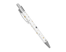 Personalised Retractable Ballpoint Pen - Scribble Stars - Standard Retractable Ballpoint Pen