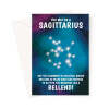 Sagittarius Rude Star Sign Birthday Card - A5 Portrait - 1 Card
