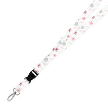 Double Breakaway Lanyard - Pretty Pink Florals