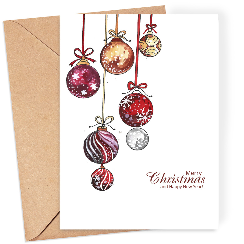 Corporate Christmas Cards Branded | Corporate | Company | Christmas Cards for Clients  Staff, Co-Workers, Teams & Clubs Christmas Cards - A6 - 4.1" x 5.8"