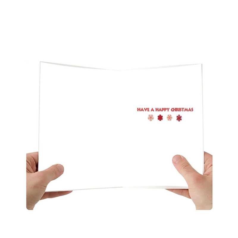 Christmas Words 6 x 4" Greeting Card Sent Direct to Friend or Relative