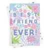 Best friend ever, a pretty floral friendship card with a gorgeous printed envelope - 12 x 17cm and blank inside - made in the UK