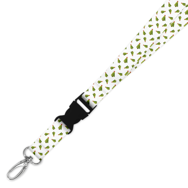 Double Breakaway Lanyard - Christmas Trees