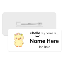 #hello my name is... Name Badge - Cute Pastel Kawaii Chick