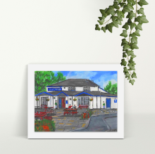 The Boathouse - A4 Print - Mounted
