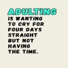 Adulting funny birthday card