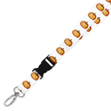 Double Breakaway Lanyard - Watercolour Pumpkin
