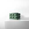 The Eldan Planter Pot with Drainage Tray & Stand Included - Matte Dark Green - 3"