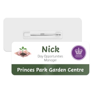 Princes Park Garden Centre - Personalised Name Badge