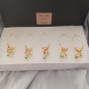 Set of 5 Wine Glass Charms with Roses and Bees