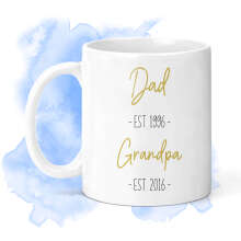 Personalised Father's Day Mug - Dad Est. & Grandad Est.