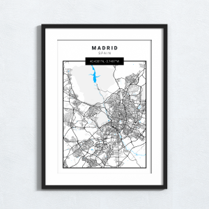 Map Print - Madrid - Spain