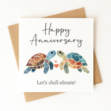 Anniversary Card - Let's Shell-ebrate! - Standard Smooth Card