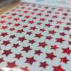 Red Glitter Star Stickers