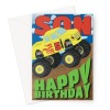 5 Year Old Son Monster Truck Birthday Card - A5 Portrait - 1 Card
