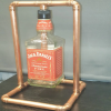 Jack Daniels - Copper frame Bottle table lamp - Original - Upcycled - Man Cave - Fathers Day - Gifts For Him - lighting