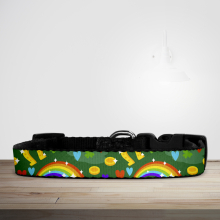 Rainbows, Horseshoes & Gold - St Patrick's Day Dog/Puppy Collar - Small (29cm-46cm)