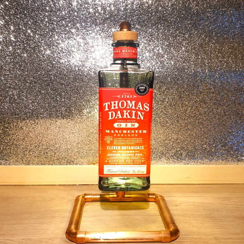 Single stem Copper frame Bottle table lamp Jack Daniels/Makers Mark/Jagermeister/Arber Gin