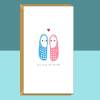 Valentine's Card for Him or Her - Crocs - For Boyfriend, Girlfriend, Husband, Wife, Fiance - Ideal cute personalised card for Valentines Day - Blank inside - Regular