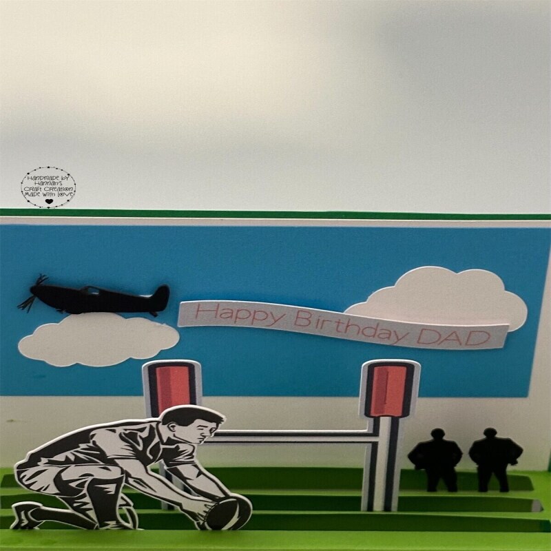 Handmade Rugby Pop Up Card - Father’s Day