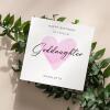 Goddaughter birthday card personalised pink heart design custom name handmade minimalist greeting - Smooth No Message - Kraft Brown