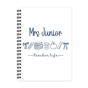 Personalised A5 Teacher Notebook - Teacher Life