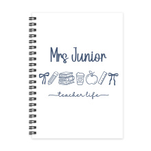 Personalised A5 Teacher Notebook - Teacher Life