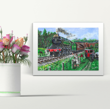 The Flying Scotsman - A4 Print - Mounted