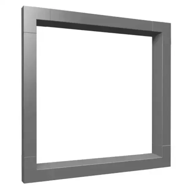 Aluminium Window Pods 3200×3200 Square Kit - Mill (Unfinished) - 100mm - Slimline