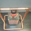 Jack Daniels - Copper frame Bottle table lamp - Original - Upcycled - Man Cave - Fathers Day - Gifts For Him - lighting