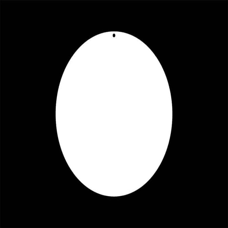Circle blanks sublimation aluminium 152mm 6" diameter pack of 10 - White 0.5mm
