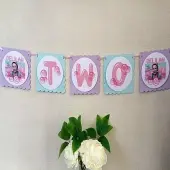 Unofficial Personalised Ms Rachel Bunting, Ms Rachel Bubblegum Party Decor