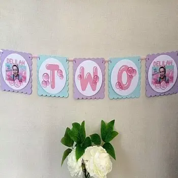Ms Rachel,  Personalised Ms Rachel Bunting, Ms Rachel Bubblegum Party Decor