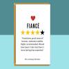 Funny Fiance Birthday Card - For Him - Personalised if required - For Fiance on his birthday - Rude - Adult - Cheeky Card - Blank inside - Large