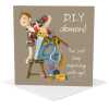 DIY demon birthday card for him - designed by Erica Sturla - 15cm square and blank inside, made in the UK
