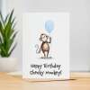 Birthday Card For Children Cute Monkey Birthday Card For Child Card For Boy Birthday Card For Girl Cheeky Monkey Fun Birthday Card For Kids - Large (5x7) / Blank Message