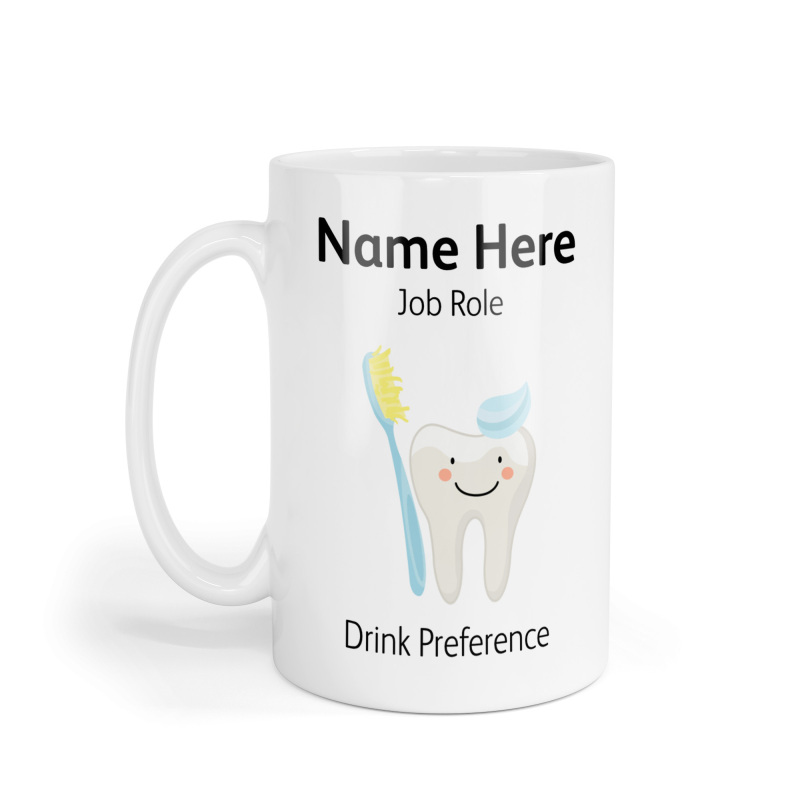 Personalised Ceramic Mug - Cute Blue Tooth