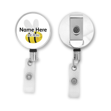 Personalised Metal ID Reel - Cute Bee