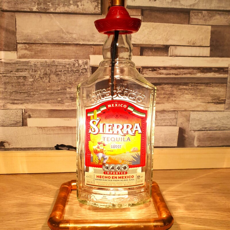 Tequila Single stem copper lamp