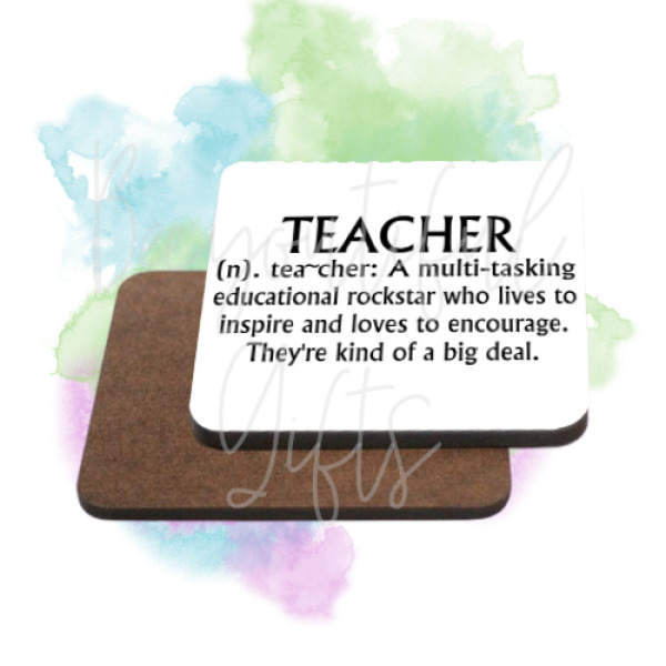 Teacher Coaster - Definition of a Teacher