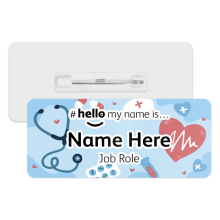 #hello my name is... Name Badge - Medical Background