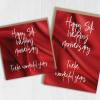 Silk 12th/12 years anniversary card: Twelve wonderful years (Size A6/A5/A4/Square 6x6") - A6: Single card