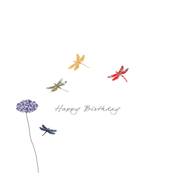 Dragonflies Birthday Greeting Card