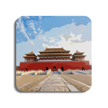 Forbidden City - China | Global Artwork Wooden Coaster