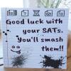 Handmade SATs Good Luck Card