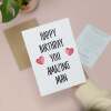 Birthday Card For Husband Card For Friend Card For Him Birthday Card For Boyfriend Birthday Card For Brother or Dad You Amazing Man - Large (5x7) / Blank Message