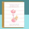 Your New Baby Granddaughter Congratulations Card - Personalised - Perfect for new grandma, granddad, grandparents. - Blank inside - Regular - Matte