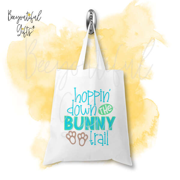 Easter Tote Bag - Hoppin' Down The Bunny Trail