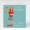 Grown up granddaughter birthday card - designed by Erica Sturla - 15cm square and blank inside, made in the UK
