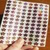 1cm Flower Stickers, 70's hippy style flower stickers - Pink